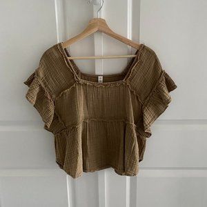Anthropologie Brown Blouses